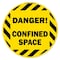 Signmission Confined Space 16in Non-Slip Floor Marker, 16" x 16", FD-2-C-16-99957 FD-2-C-16-99957 - alternate 1